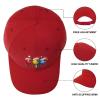 Parrots with Santa Hats Christmas Baseball Cap Classic Golf Dad Hats Adjustable Trucker Caps Sun Visor Hats Red-Color view 4