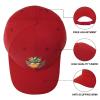 Pineapple Glasses Beach Baseball Cap Classic Golf Dad Hats Adjustable Trucker Caps Sun Visor Hats Red-Color view 4