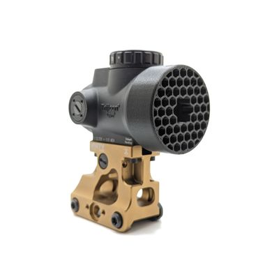 Hammy3DPrints Open Center Killflash Hex Anti-Reflection Device Compatible with Trijicon MRO/MRO HD and MRO Patrol (Black, MRO/MRO HD (Not Patrol))