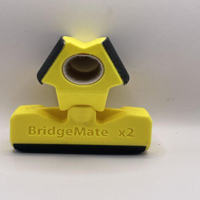 Yellow,Two in one, Rail-Bridge-Mate x2 Plastic Slip-On Bridge,Portable, Breaks Down, Pool Billiard, Cue Bridge, Billiard Pool Cue Accessories for Pool Table