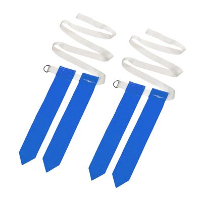 balacoo 2pcs Flag Football Waist Belt with Removable Flags for Training Practice and Rugby Game Streamer Accessories
