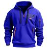 RTTUIOP Hoodies for Men Quarter Zip Pullover Tactical Sweatshirt Vintage Long Sleeve Casual Fashion Hoodie 1/4 Zip Pullover Sweatshirt Winter Hoodie Zip-Up Warm Clothes Jacket With Pockets view 1