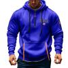 RTTUIOP Hoodies for Men Quarter Zip Pullover Tactical Sweatshirt Vintage Long Sleeve Casual Fashion Hoodie 1/4 Zip Pullover Sweatshirt Winter Hoodie Zip-Up Warm Clothes Jacket With Pockets view 2