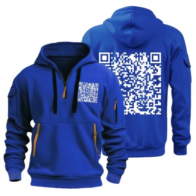 RTTUIOP Hoodies for Men Quarter Zip Pullover Tactical Sweatshirt Vintage Long Sleeve Casual Fashion Hoodie 1/4 Zip Pullover Sweatshirt Winter Hoodie Zip-Up Warm Clothes Jacket With Pockets