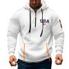 RTTUIOP Hoodies for Men Quarter Zip Pullover Tactical Sweatshirt Vintage Long Sleeve Casual Fashion Hoodie 1/4 Zip Pullover Sweatshirt Winter Hoodie Zip-Up Warm Clothes Jacket With Pockets view 2