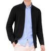 JEShifangjiusu Mens Slim Fit Sweater Overcoat Ribbed Hem Cuff Winter Warm Cardigans Casual Knitwear With Pockets (black,3X-Large) view 1