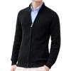 JEShifangjiusu Mens Slim Fit Sweater Overcoat Ribbed Hem Cuff Winter Warm Cardigans Casual Knitwear With Pockets (black,3X-Large) view 2