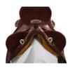 AD Saddlery Australian Stock Horse Saddle English Leather Collection Youth Stockman Bush Rider, Horn Over Girth Under Girth Equestrian Outrider Poly Outback Poley Accessories,M04 (14.5" inches Seat) view 3
