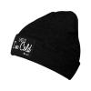 Beanies,Yes I'm Cold Me 24:7 Funny Quote Beanie Hat for Women Men Knit Skull Cap Winter Knitted Hat Slouchy Hat Black view 2