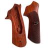 New Handmade reproductive Checker Engraved Padauk Wood Grips Compatible with Ruuggerr GP 100, Super Redhawk, #GP100-03 view 2