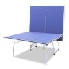9-Foot Medium-Sized Table Tennis Table, Standard Size, with Swivel Wheels, Foldable Portable Table Tennis Table Set for Indoor Games, with Net, 2 Table Tennis Rackets and 3 Balls view 2