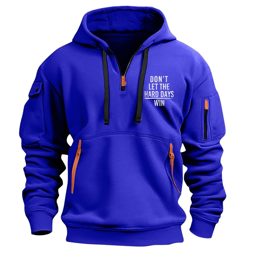 RTTUIOP Hoodies for Men Quarter Zip Pullover Tactical Sweatshirt Vintage Long Sleeve Casual Fashion Hoodie 1/4 Zip Pullover Sweatshirt Winter Hoodie Zip-Up Warm Clothes Jacket With Pockets
