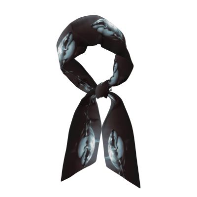 JaoXer Great White Shark Women's Fashion Scarf - Breathable Square Satin Wraps, Perfect for Head, Neck, and Handbag Accessories