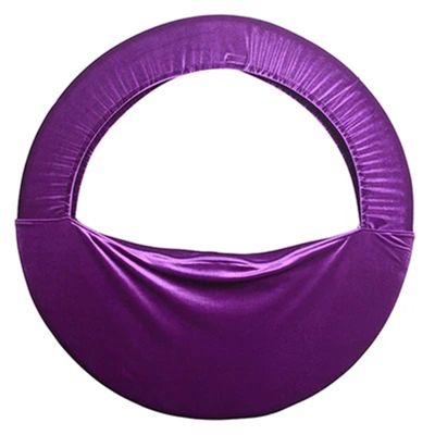 LNJMRU Gymnastics Ring Cover Versatile Protective Covers for Artistic Gymnastics Velvet Hoops, Equipment Kits, Accessories, Solid Colors Calisthenics Equipment(Purple,L)