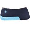 MOUSM Western Saddle Pad for Horses with Acid Wash on Real Cow Leather - Heavy Duty, Moisture-Wicking Felt for Superior Comfort and Riding Experience (Turquoise) view 1