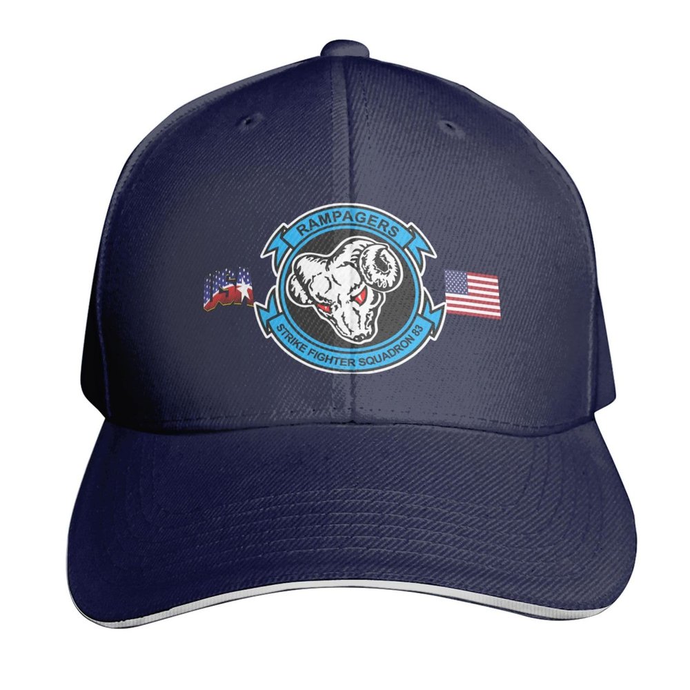 BAODANFACAI VFA-83 Baseball Cap Adjustable Trucker Veteran Cap for Men Women Navy Blue