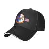 BAODANFACAI HSC-3 Baseball Cap Adjustable Trucker Veteran Cap for Men Women Black view 2