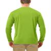Roadbox Mens UPF 50+ Long Sleeve SPF Diving Rash Guard UV Sun Protection Shirts for Outdoor Fishing Hiking Swimming Running Lime Green view 2