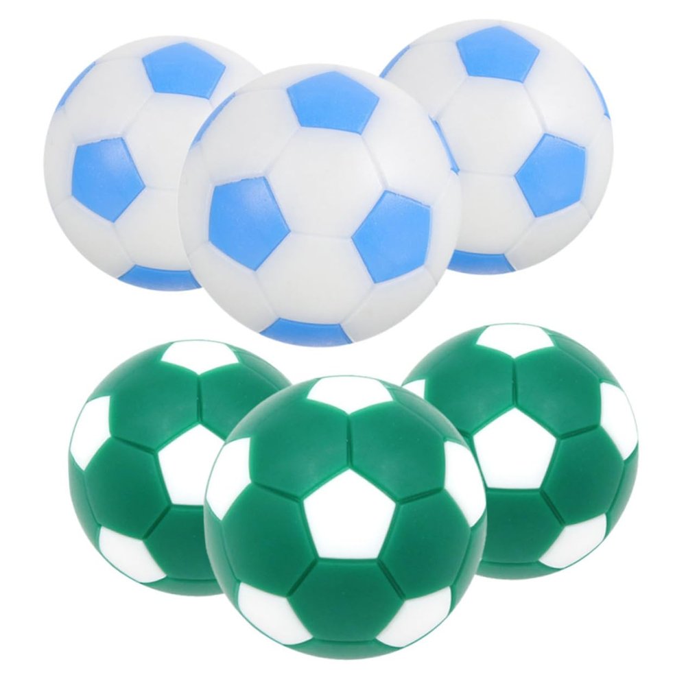 Totority 6pcs Mini Foosball Table Balls Replacement Soccer Balls for Tabletop Game Plastic Hard Smooth