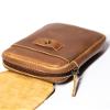 Trip Machine Genuine Leather Motorcycle Utility Pouch Bag Small Organizer with Belt Loop for Keys, Wallet & Tools Compact Riding & Everyday Carry Accessory (Cognac) view 3