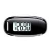 3D Pedometer for Walking, Simple Walking Step Counter with Removable Clip and Strap, USB Rechargeable Step Tracker with Backlight, Accurate Step Counter for Men Women Seniors - Black view 1
