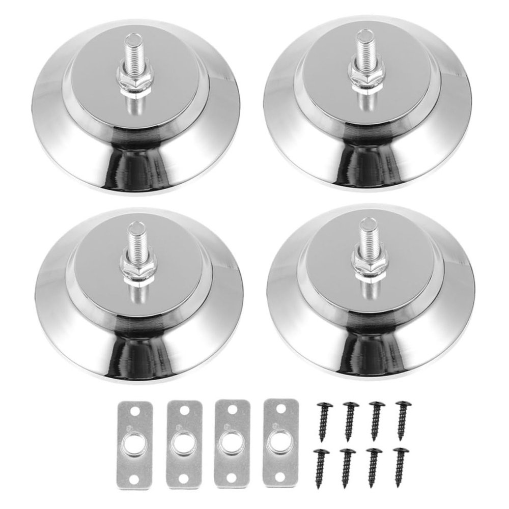 CORHAD 4 Adjustable Mat Pool Table Foot Pads Metal Adjustment Pad for Billiard Table Legs