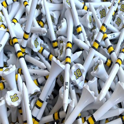 TRUESTRIKE Premium USA Golf Tees 3" or 2" Durable Plastic Performance Tees (100 Pack) Made in USA Bulk Value Pack Happy Gilmore 3 1/4