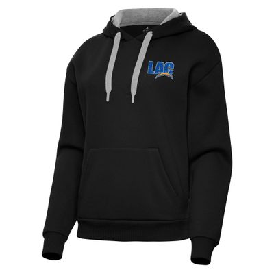 Antigua Women's Black Los Angeles Chargers Victory Pullover Hoodie