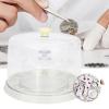 Zoeyilan Watch Movement Dust Cover Plastic, Dust Tray Plastic Watch Dust Cover Guard Tray, Watch Repair Tool Accessory Storage Box for Watches view 4