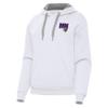 Antigua Women's White Minnesota Vikings Victory Pullover Hoodie view 1