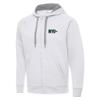 Antigua Men's White New York Jets Victory Full-Zip Hoodie view 1