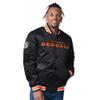 STARTER Men's Black/Orange Cincinnati Bengals Closer Reversible Satin Full-Snap Jacket view 1