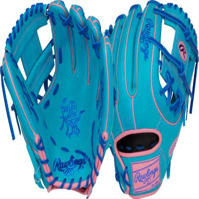 Rawlings | Heart of The Hide Vibrant Baseball Glove | Size 11.5" | RHT | Teal/Pink