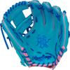 Rawlings | Heart of The Hide Vibrant Baseball Glove | Size 11.5" | RHT | Teal/Pink view 3