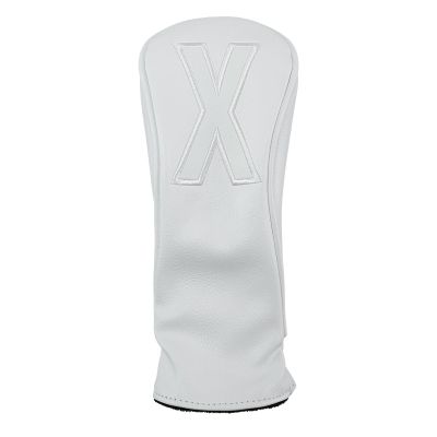 Golf Club Covers Whiteout Leather Driver Headcover, Fairway Wood, 3 Wood, Hybrid, Fits Mallet Blade Putter Head Covers Alignment Stick Cover (Hybrid)