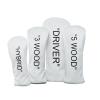 Golf Club Covers  Leather Driver Headcover, Fairway Wood, 3 Wood, Hybrid, Fits Mallet Blade Putter Head Covers Alignment Stick Cover (Set) view 1