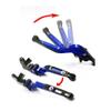 For KA&WASAKI ER6N ER-6N ER 6N 2009-2021 Motorcycle Accessories Adjustable Folding Brake Clutch Levers Extendable Handlebar view 4
