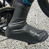 DexShell Cycling Shoe Covers for Men and Women, Showerproof & Windproof Lightweight PU Coated Fleece, Zipperless Biking Overshoes, Unisex MD, Black view 2