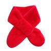 Jiahejiawen Children's Faux Fur Scarf Plush Fleece Neck Warmer Solid Color Wraps Christmas for 2-12 Years () view 2