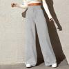 Wide Leg Sweatpants Women Baggy Flared Pants Casual Comfy High Waisted Y2k Sweatpants Lightweight Joggers with Pockets Loose Fit Drawstring Pants Winter Pants 2024 Straight Leg Sweatpants Lounge Pants view 2