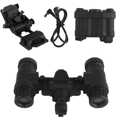 Keetopteep Tactical Airsoft Hunting AN/PVS31 Dummy Night Vision Goggles Model with Mount, No Function Night Vision Binoculars & Goggles for Tactical Helmet NVG Mount, Cosplay Prop (Black)