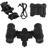 Keetopteep Tactical Airsoft Hunting AN/PVS31 Dummy Night Vision Goggles Model with Mount, No Function Night Vision Binoculars & Goggles for Tactical Helmet NVG Mount, Cosplay Prop (Black) view 1