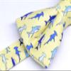 MACBANA Colorful Fun Pattern Pre-Tied Bow Tie Mens Floral Space Adjustable Bowtie Blue Yellow Sharks view 3