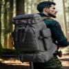 Thuram 80L/100L Hiking Backpack for Camping Backpack Military Rucksack Molle 5 Days Assault Pack for Climbing Trekking (Black,80L) view 2