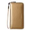 Fashion RFID Leather Wallet - Women's Hand-Held Bag, Credit Card Clip Bag, Long Capacity Coin Purse, Zipper Multi Card Slot Wallet (Golden) view 1