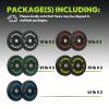 HANDBODE Bumper Plates 260LB High-Bounce Olympic Weight Plates, Colored crumb rubber plate for Weight Lifting and Strength Training view 2