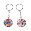KCKEYS 2pcs National Flag Football Keychains, Soccer Ball Design with Country Flags, Carnival Reward Backpack key chain, charm Pendant keychain,Hanging Party Gift view 1