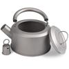 BVFNKQSC 1200ml pure titanium teapot, outdoor cookware with filter cap, portable camping kettle,A view 1