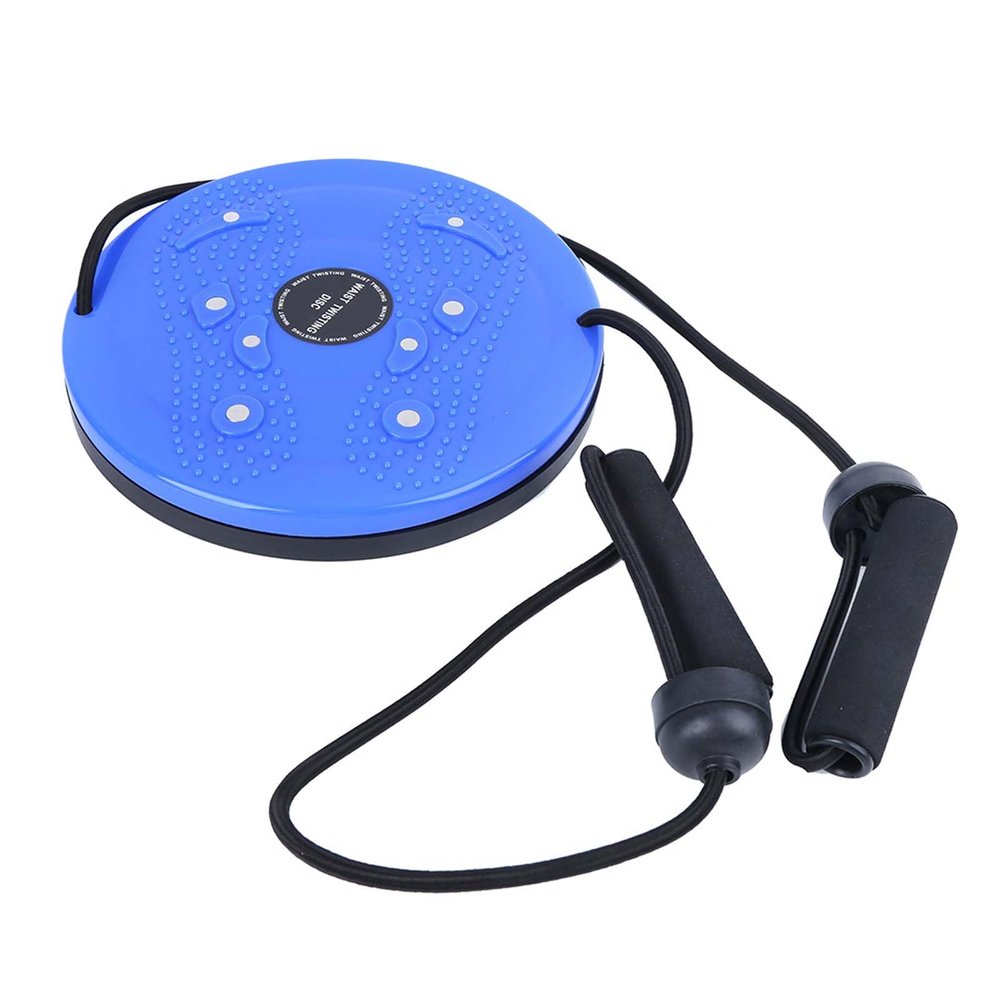 Waist Twisting Disc, Twisting Waist Disc Multifunction Twisting Waist Disc With Pull Rope 25X25cm,Blue