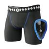 Diamond MMA Compression Short Built-in Jock Strap Youth L & Youth Athletic Cup Groin Protection System view 1
